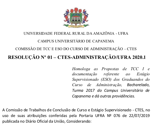 Homologação TCCI e ESO