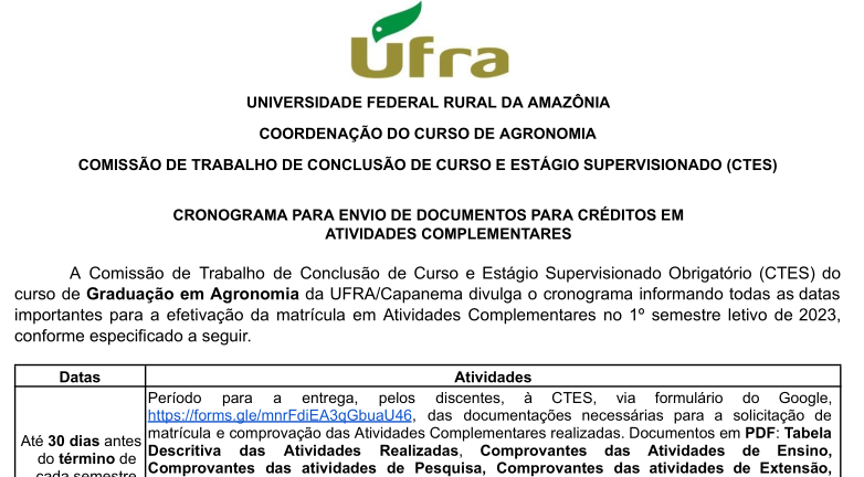 Cronograma AC 2023.1