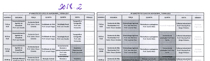 Horário 2018.2