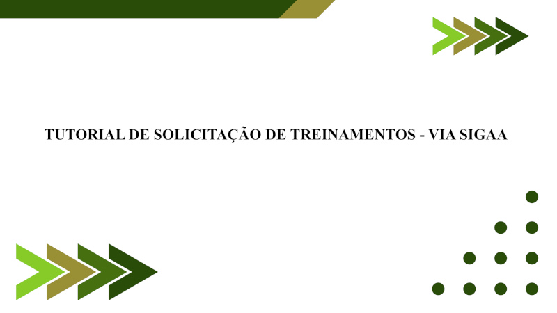 Solicitação de Treinamento