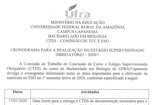 Cronograma ESO 2020.1