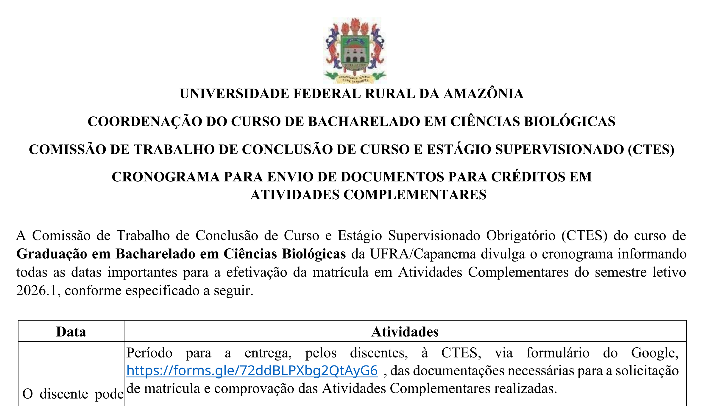 Cronograma AC 2026 1