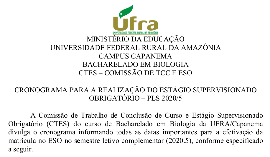 Cronograma ESO 2020.5