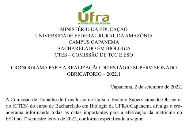 Cronograma ESO 2022.1