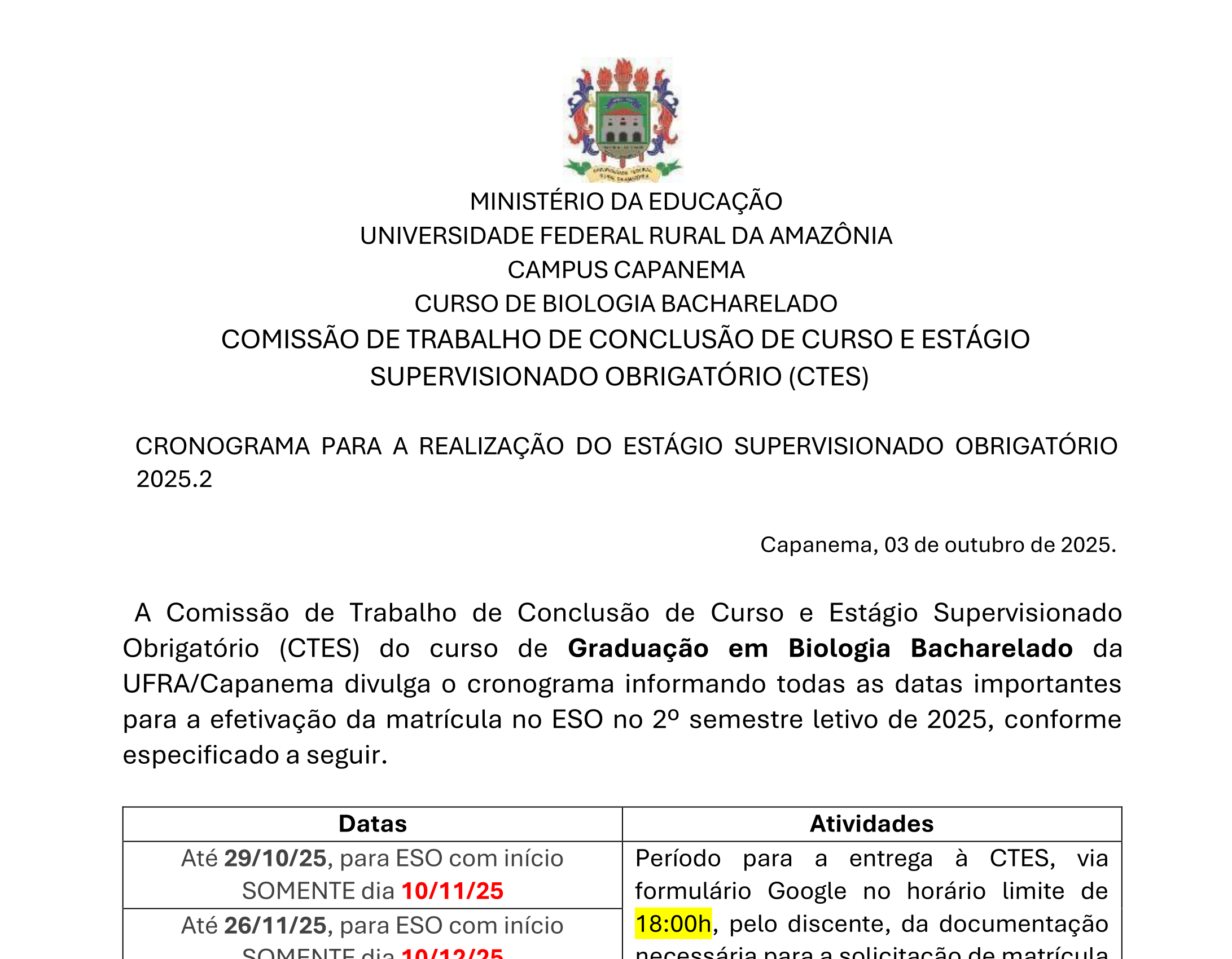 Cronograma ESO 2025.2 novo