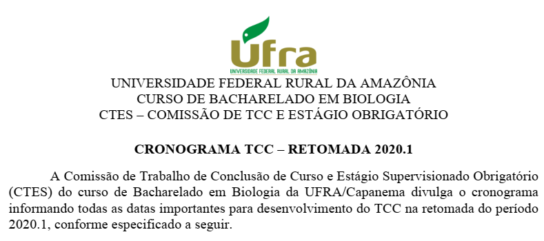 Cronograma TCC 2020.5