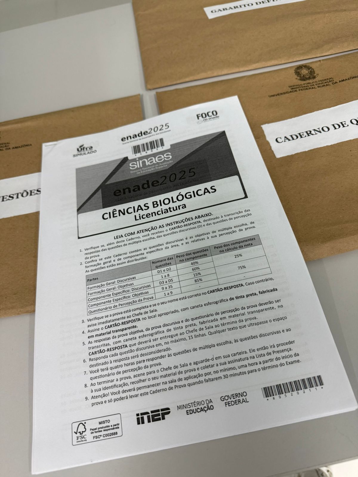 Caderno de Questões