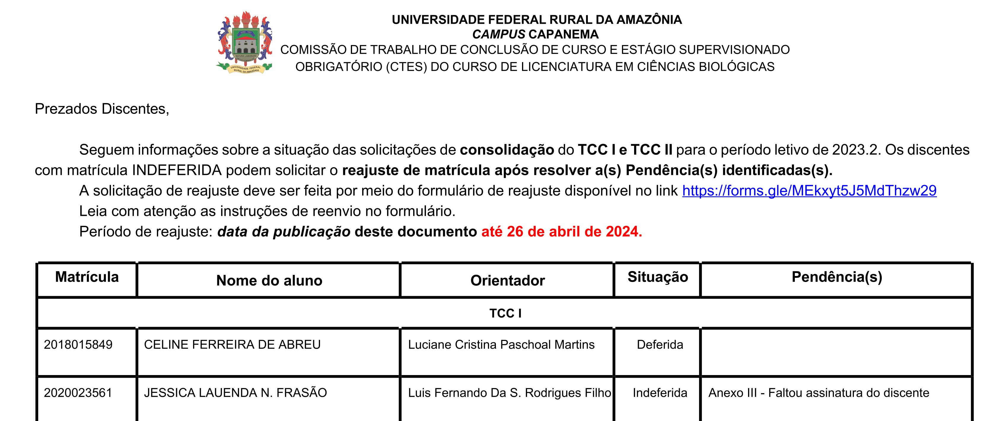 Homologação Consolidação TCC 2023.21
