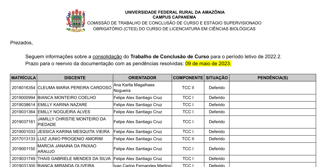 Hmologação TCC CONSOLIDAÇÃO 2022 2