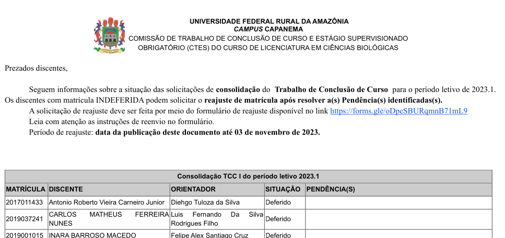 Homologação TCC CONSOLIDAÇÃO 2023 1