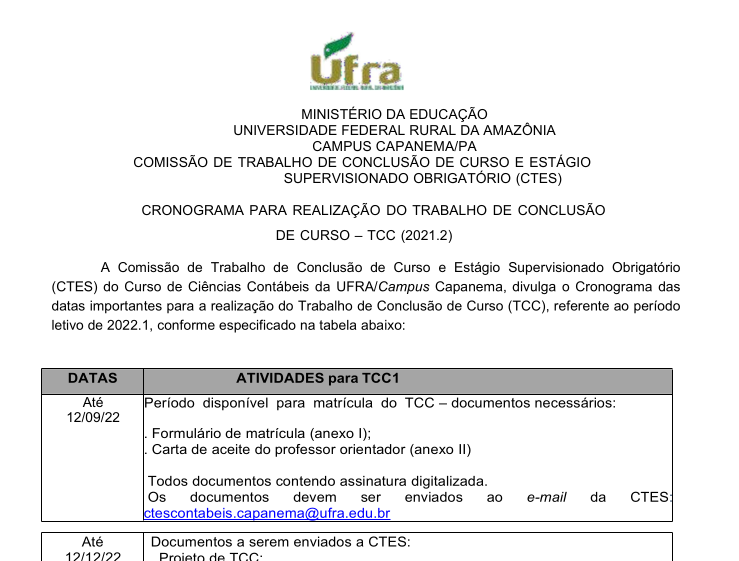 CRONOGRAMA CTES TCC 2022.1
