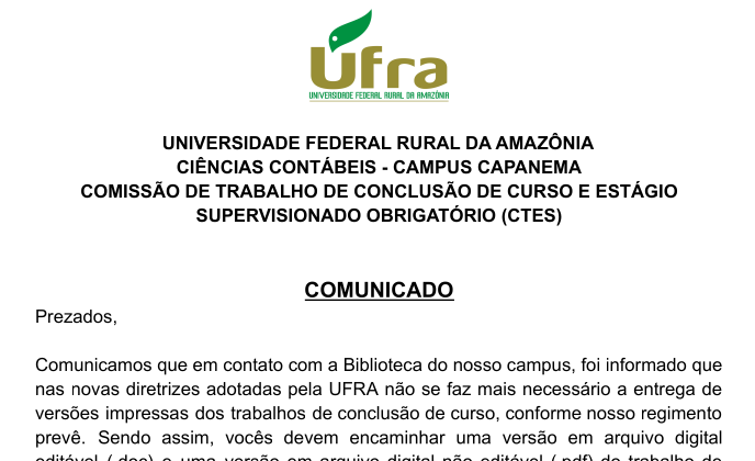 comunicado tcc arqu