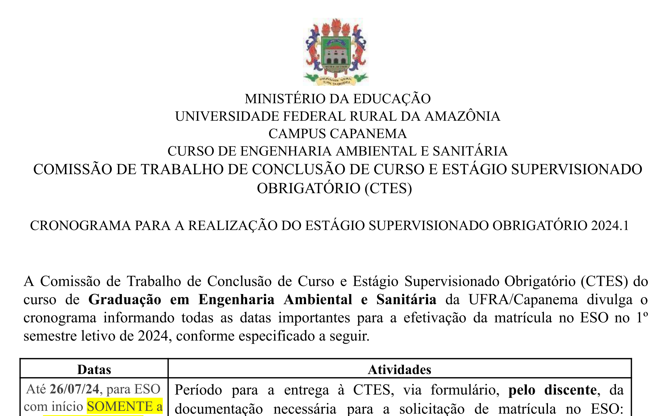 Cronograma ESO 2024 1novo