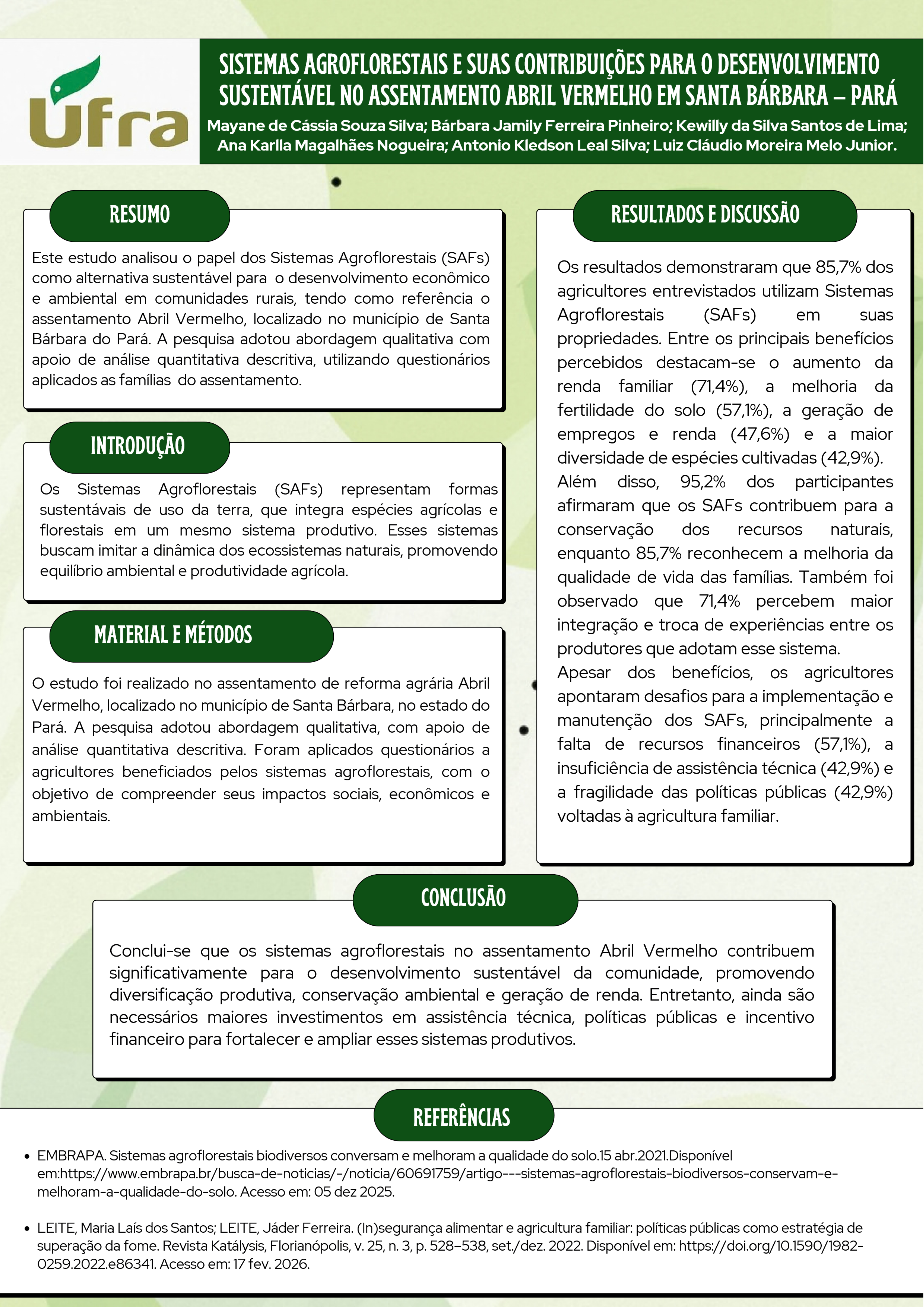 Panfleto equipe Mayane