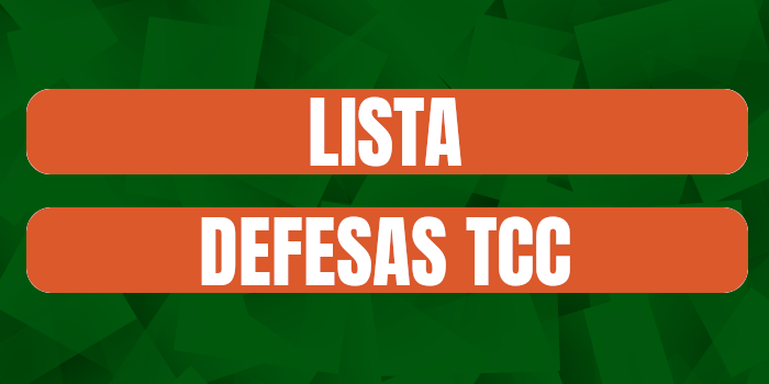 LISTA COM DEFESAS DE TCC