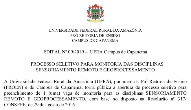 Edital 09.2019 GEOSR CAPANEMAPublicar 2019