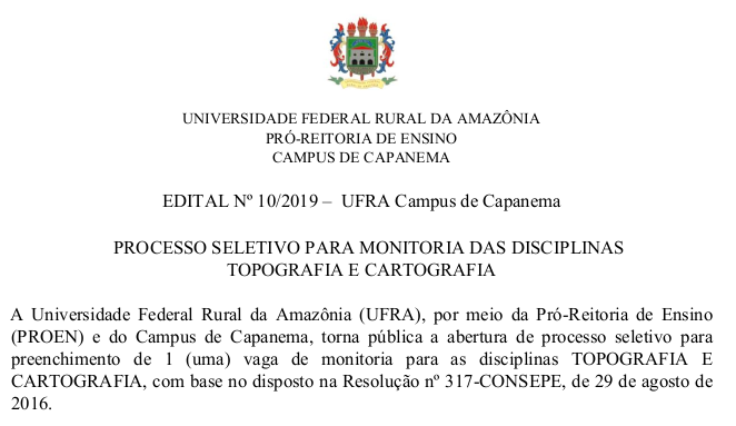 Edital 10.2019 TOPOGRAFIA CAPANEMA Publicar 2019