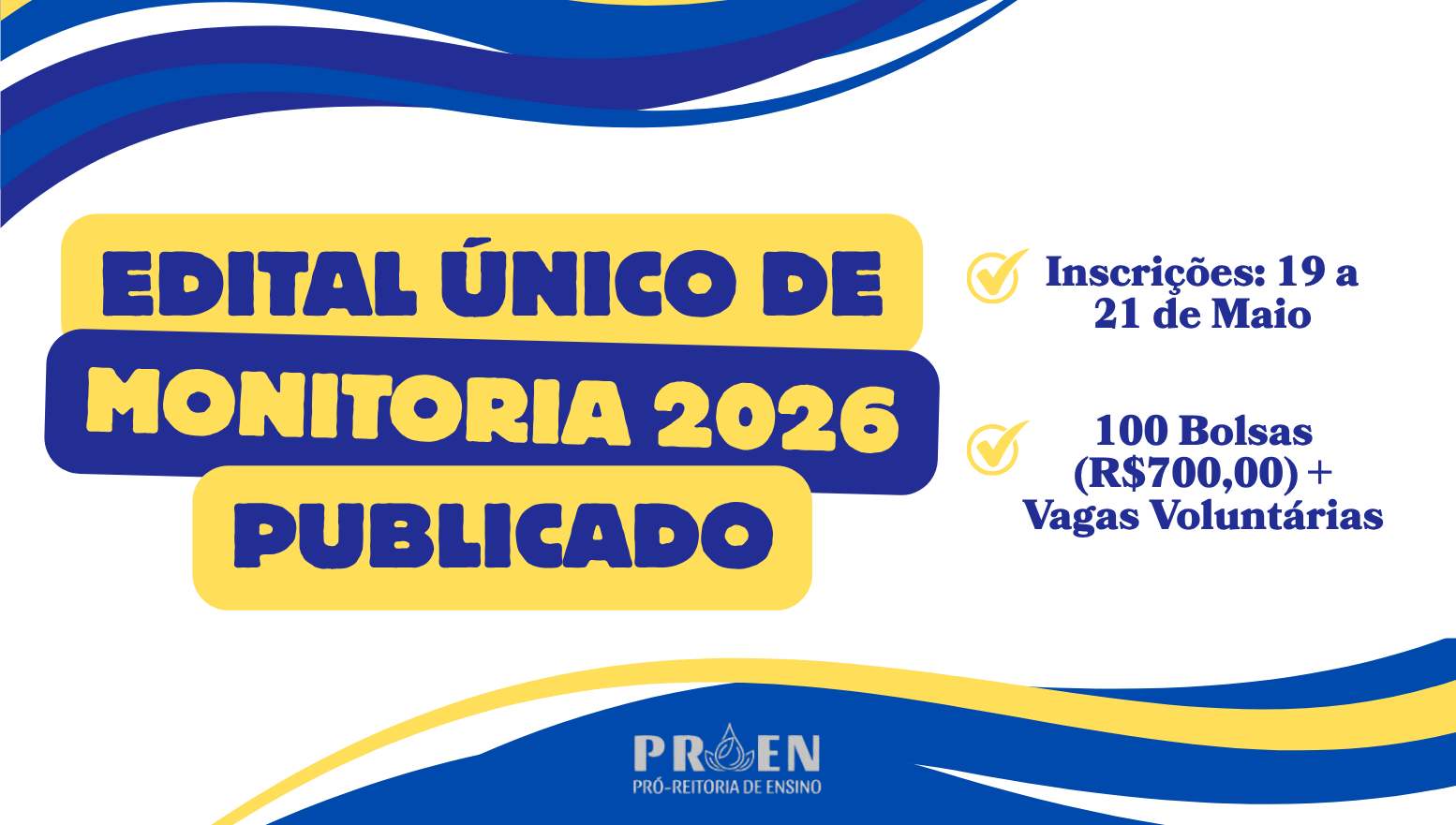 Edital Monitoria 2026