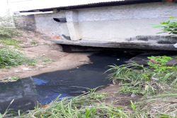 Foto de campo da equipe Analitch em pesquisa no Rio Ouricuri - ponto de coleta 2