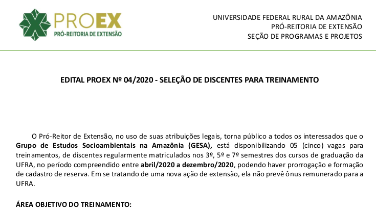 Edital 004 2020 GESA