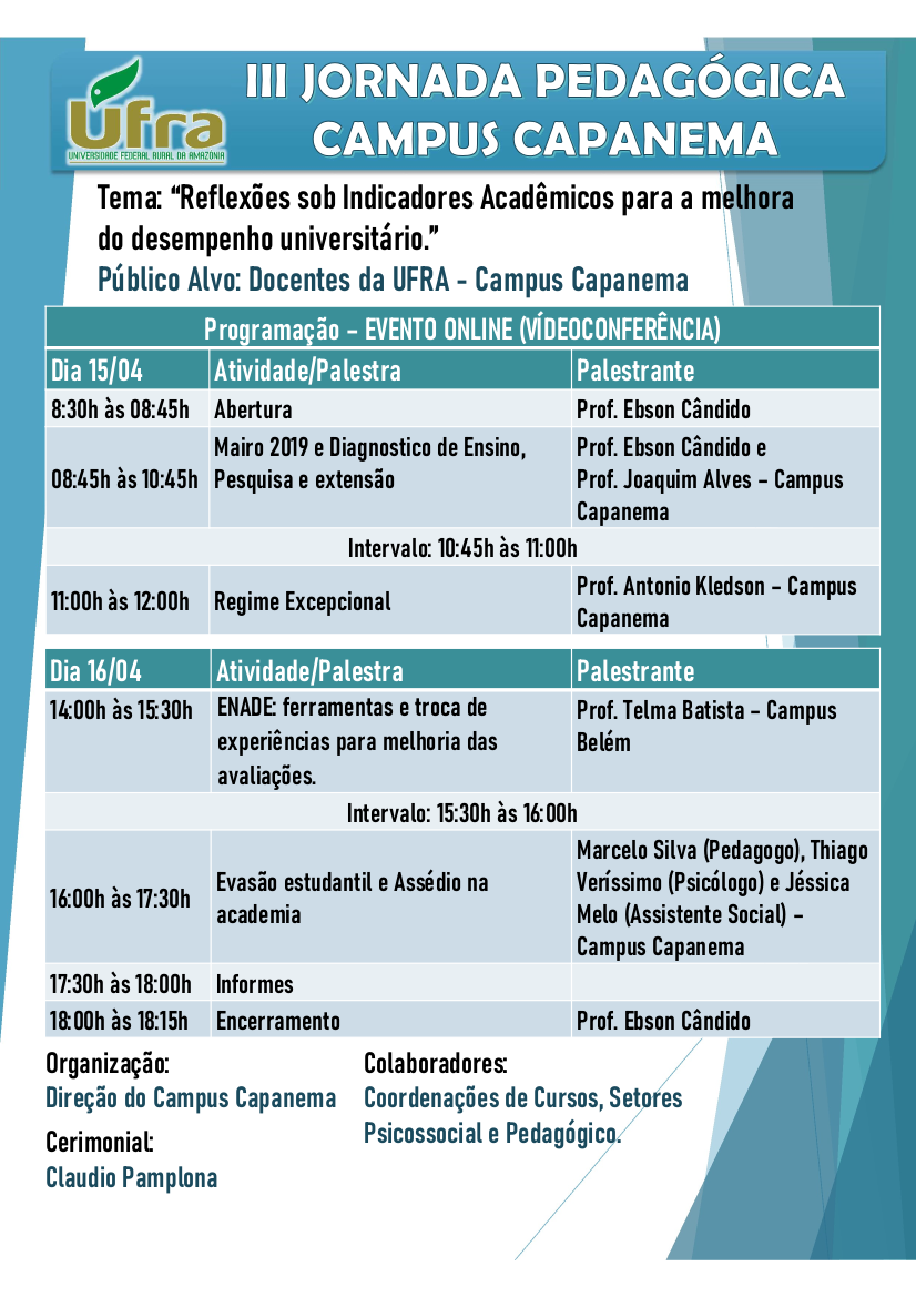 III JORNADA PEDAGÓGICA CAMPUS CAPANEMA